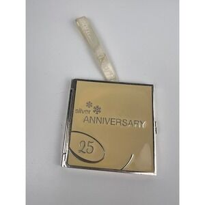 Fancy Feast 25th Anniversary Silver Photo Frame Ornament 2007 Cat Holiday